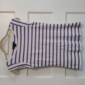 French Connection Cap Sleeve Stripe Tee